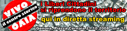 Speciale e diretta sulla mobilitazione per il Centro Storico genovese
