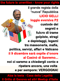 Il 9 dicembre a Sanremo formiamo l'argine della memoria