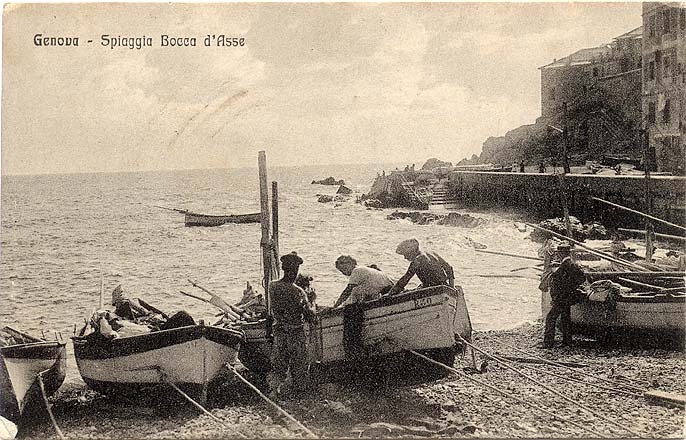 Boccadasse - spiaggia e pescatori