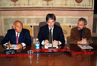 don Salvatore Ligresti con Domenici e Biagi
