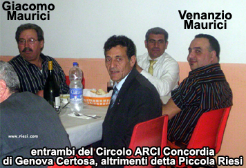 Venanzio Maurici con Giacomo Maurici