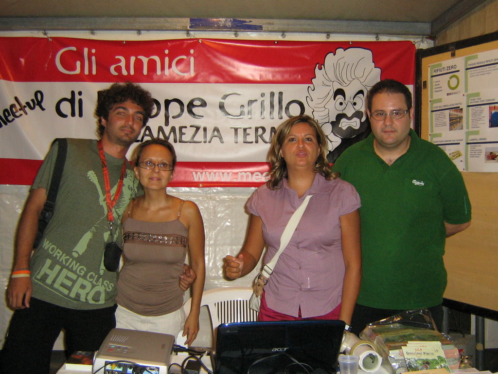 Amici di Beppe Grillo al Music Against 'Ndrangheta 2009