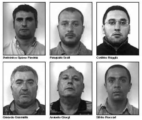 gli arrestati della cosca CORDI'