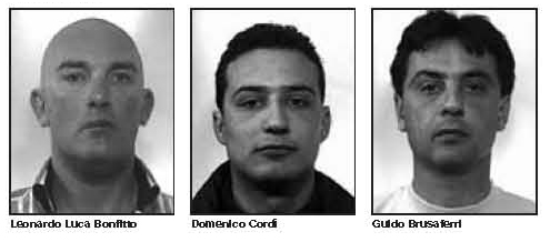 gli arrestati della cosca CORDI'
