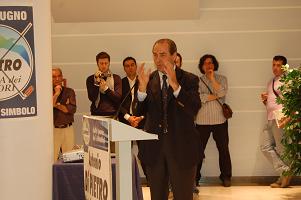 Antonio Di Pietro a Matera per sostenere Franco Stella
