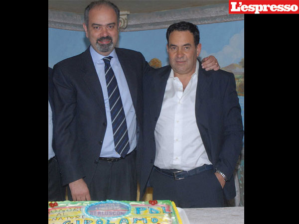 Il senatore DI GIROLAMO con il boss PUGLIESE