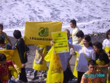 La manifestazione con Legambiente del Comune sul ripascimento dei Pellegrino