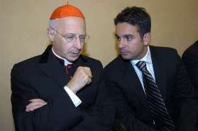 Marco SIMEON con il presidente della CEI Bagnasco
