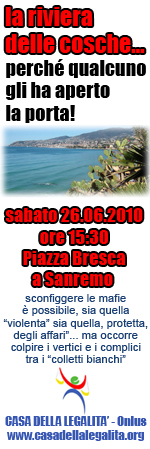 A Sanremo, per indicare i due volti delle mafie...