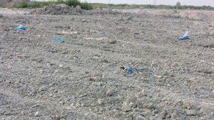 panoramica dell'area di discarica