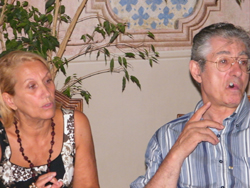 La sindaco Guarnieri con Umberto Bossi