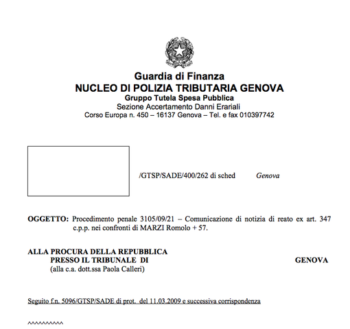 Ecco il rapporto integrale su signori e meccanismi della truffa sui fondi Ue in Liguria Ecco il rapporto integrale su signori e meccanismi della truffa sui fondi Ue in Liguria