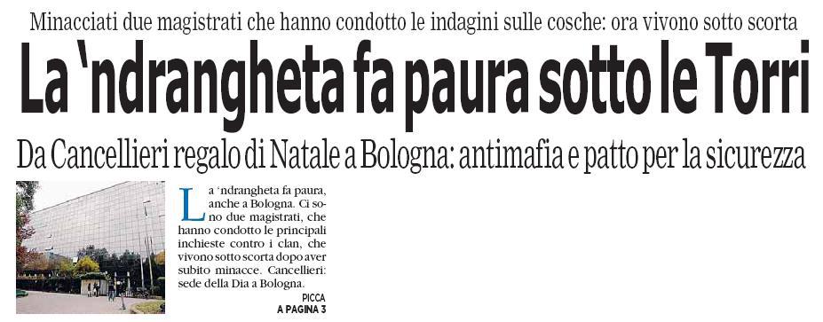Presto una sede della DIA a Bologna per l'Emilia-Romagna