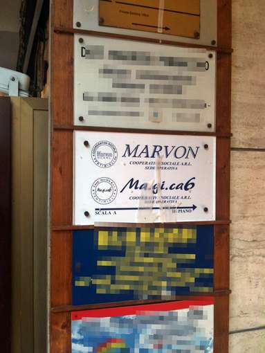 la MARVON, controllata dal MARCIANO' Giuseppe in affari tra Civitas e Porto