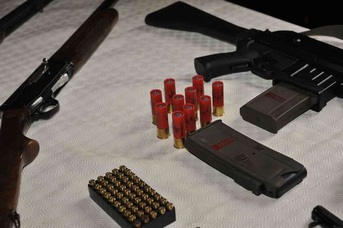 armi sequestrate alla 'ndrangheta a Bordighera