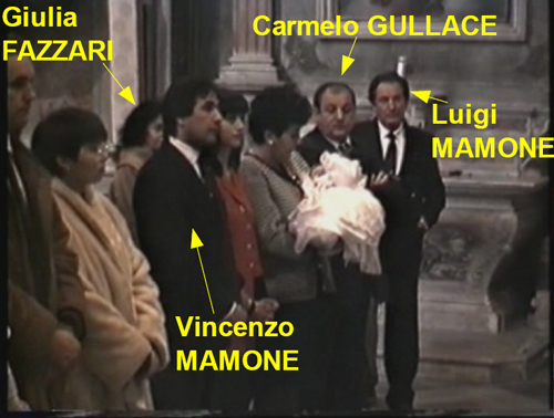 il padrino Carmelo GULLACE al battesimo 1993