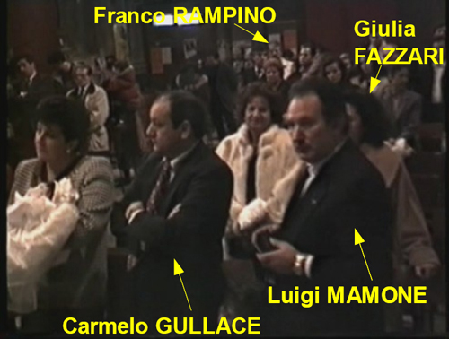 Carmelo GULLACE padrino della piccola MAMONE