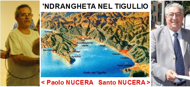 i NUCERA, gli affiliati alla 'ndrangheta del Tigullio