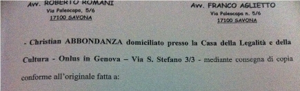 relata notifica a indirizzo selezionato dall'avv. Romani per citazione in Appello