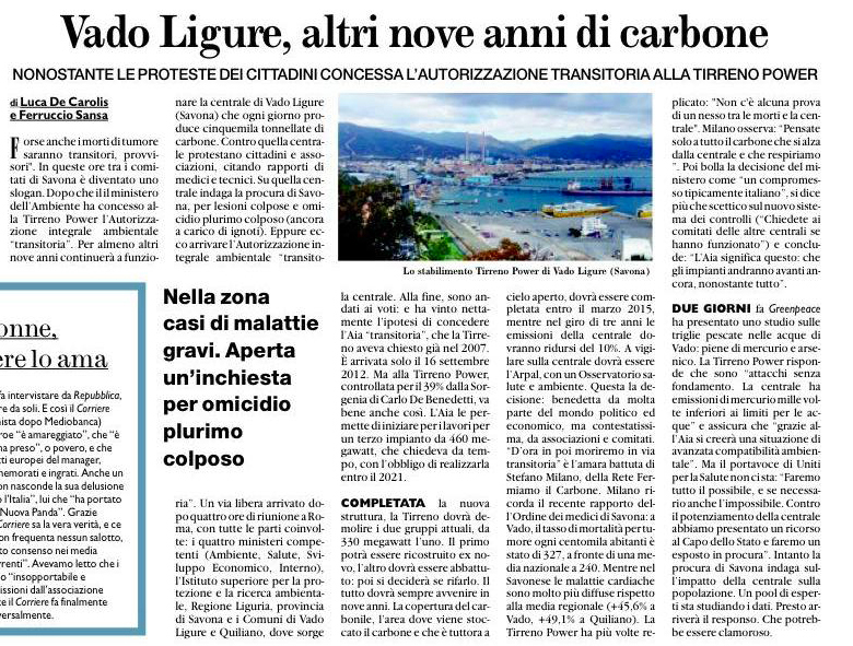 Articolo de Il Fatto Quotidiano