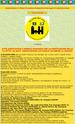 Fondatori e dirigenti CITTA' DEL SOLE (dal sito allora online)