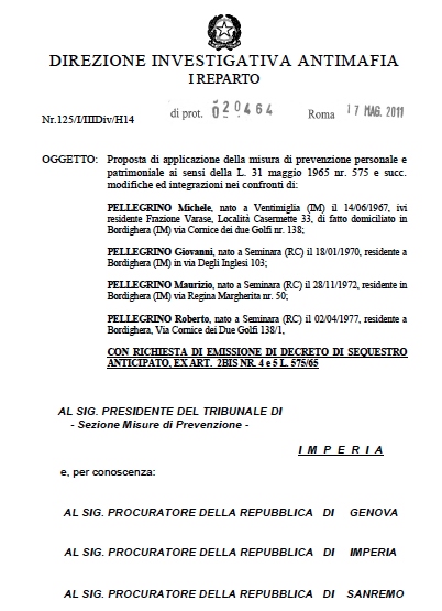 ISTANZA DIA SUI PELLEGRINO
