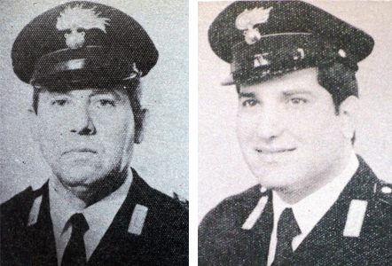 i Carabinieri Stefano CONDELLO e Vincenzo CARUSO uccisi a Razzà