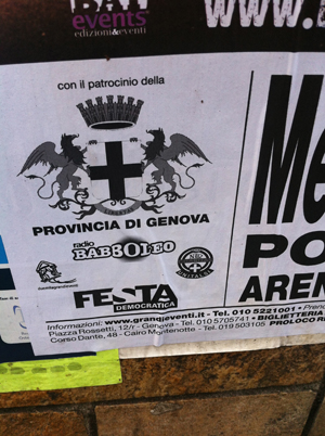 Festa Nazionale PD con patrocinio della Provincia di Genova