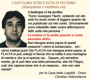 Cartolina di ricevuta di ritorno