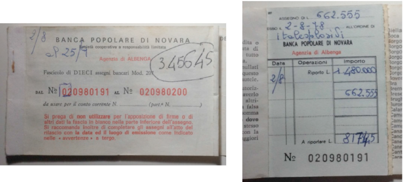 estratto assegni pagamento esplisivo 1