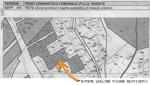 Estratto del PUC in vigore prima delle varianti