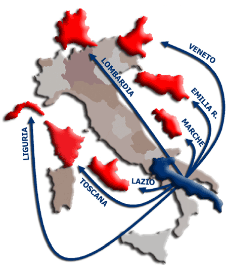 proiezione in Italia della SCU proiezione in Italia della SCU
